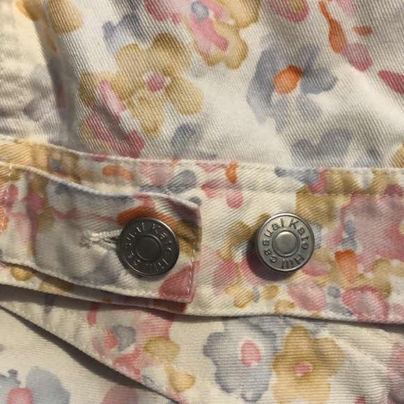 Kate Hill floral denim jacket-size 14P - Picture 5 of 8